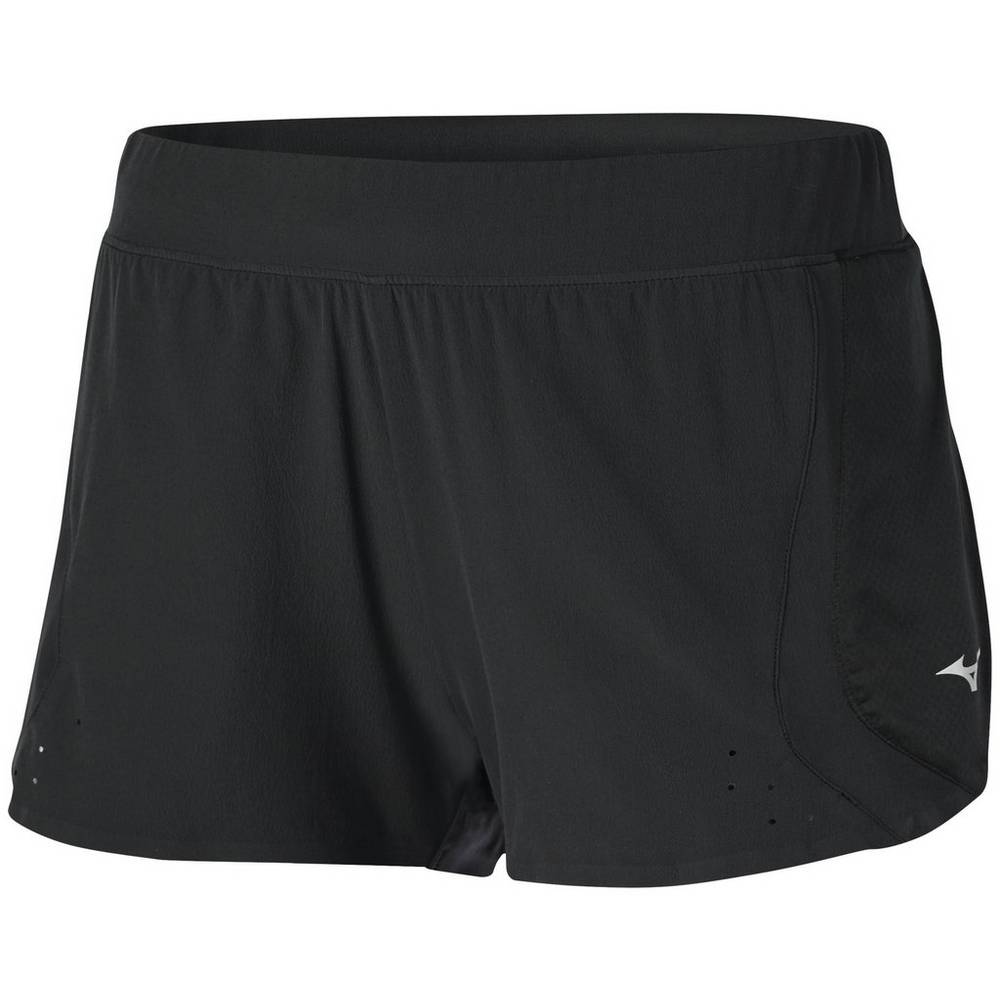 Mizuno Women's Aero 2.5" Shorts Black (421667-ESP)